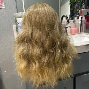 Blonde Wavy Hair Wig(for cosplay)